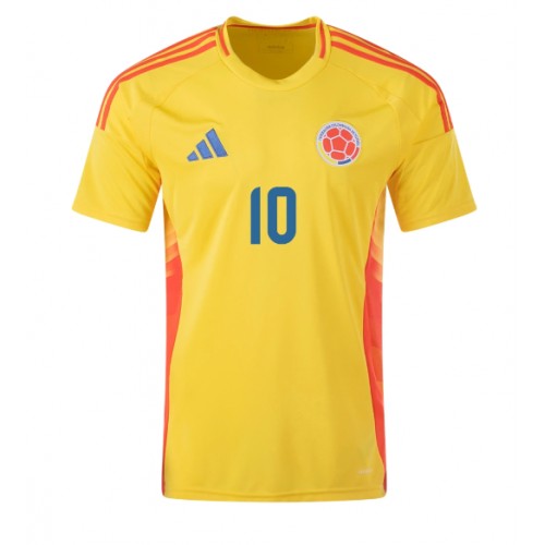 Echipament fotbal Columbia James Rodriguez #10 Tricou Acasa Copa America 2024 maneca scurta Echipament fotbal Columbia James Rodriguez #10 Tricou Acasa Copa America 2024 maneca scurta